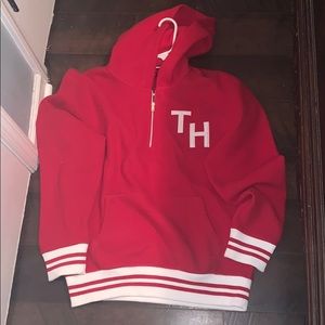 BRAND NEW Tommy Hilfiger Half-zip TH logo hoodie